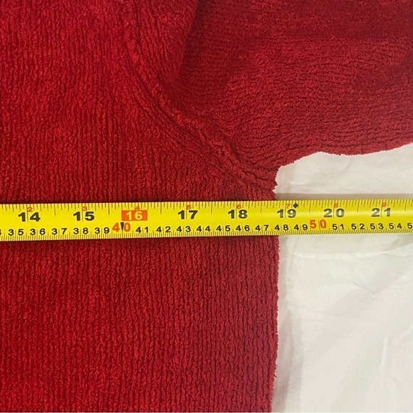 🎈Jessica women’s red turtleneck long sleeve zip up super soft sweater size  M - Picture 8 of 11